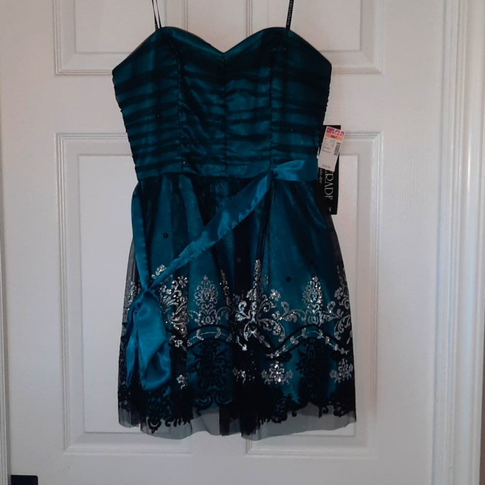 Jr's strapless mini dress